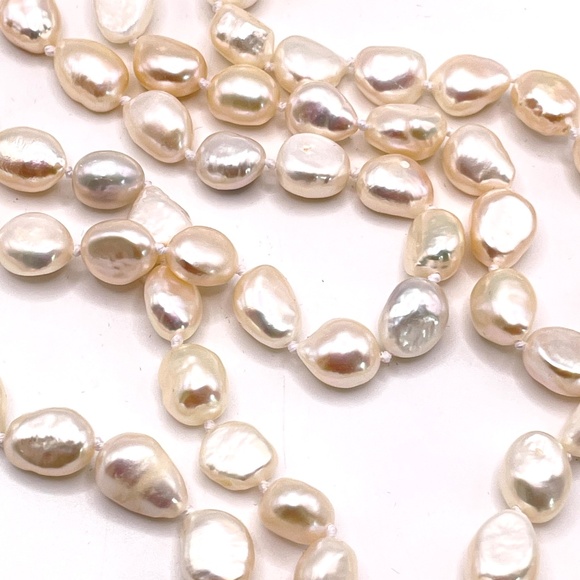 Sprig NWT Cultured Pearl Endless Long Necklace 60" - Picture 4 of 8